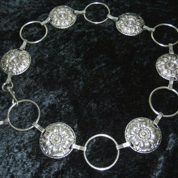 Lot of 2 Vintage Silvertone  & Brass Belt with  Ha - Picture 6 of 10